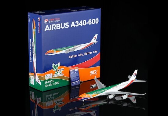 Airbus A340-600 China Eastern Airlines "Expo 2010 Better City Better Life" Flaps Down