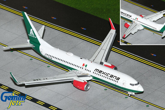 Boeing 737-800 Mexicana "klapky dolů"