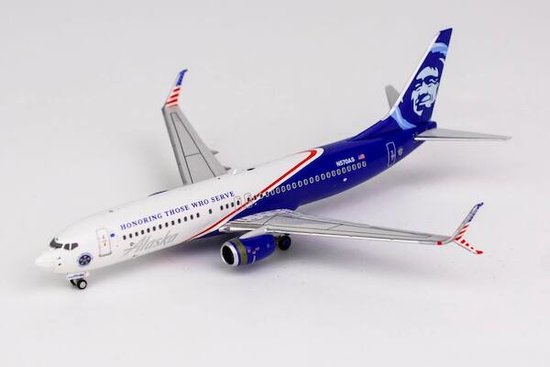 Boeing 737- 800 Alaska Airlines "Honoring Those Who Serve"
