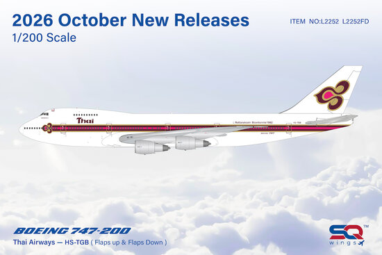 Boeing 747-200 Thai Airways Flaps Down