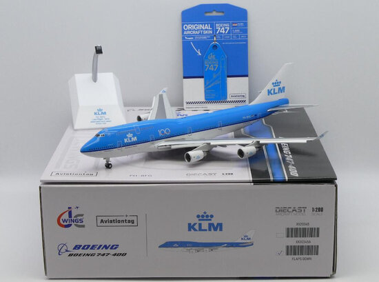 Boeing 747-400 KLM Royal Dutch Airlines "100" Limited Edition Aviation Tag