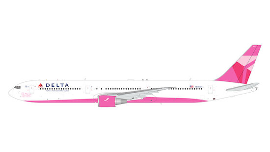 Boeing 767-400ER Delta Air Lines "breast cancer pink plane"