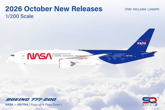 Boeing 777-200 NASA Flaps Down
