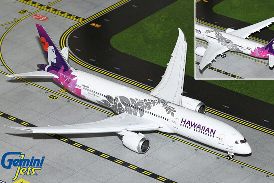 Boeing 797-9 Dreamliner Hawaiian Airlines "klapky dole"