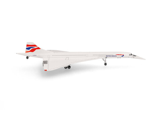 Concorde Union Flag livery - nose down, British Airways 