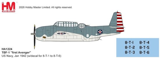 Grumman TBF-1 Avenger "First Avenger" US Navy
