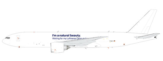 Boeing 777-200LRF Lufthansa Cargo "Natural Beauty", "flap down"