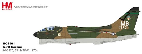A7D Corsair II USAF, 354th TFW, 1970s