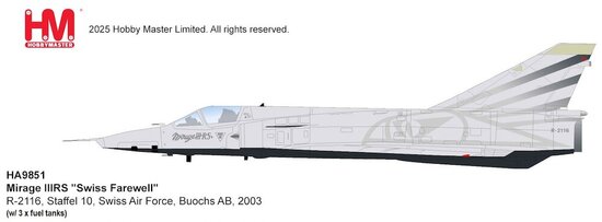 Dassault Mirage IIIRS Swiss Farewell  Staffel 10, 2003