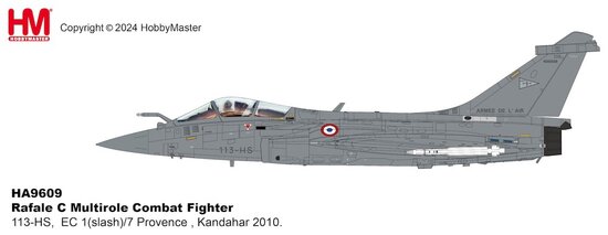 Dassault Rafale C Multirole Combat Fighter, EC 1/7 Provence , Kandahar 2010