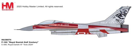 F-16C Royal Danish AF "Royal Danish Half Century" "Solo 2024"