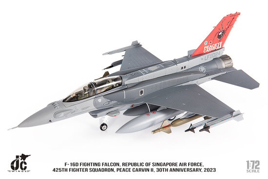 F16D Fighting Falcon Republic of Singapore Air Force, Peace Carvin II, 30th Anniversary, 2023