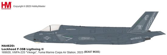 F35B Lightning II, 169920, "Vikings", Yuma Marine Corps Air Station, 2023 (beast mode)
