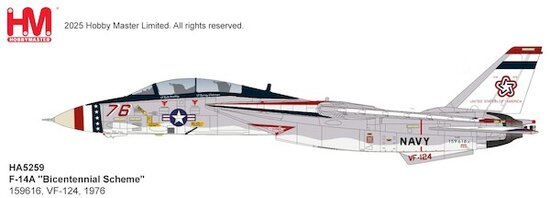 Grumman F14A Tomcat US Navy "Bicentennial Scheme", 1976