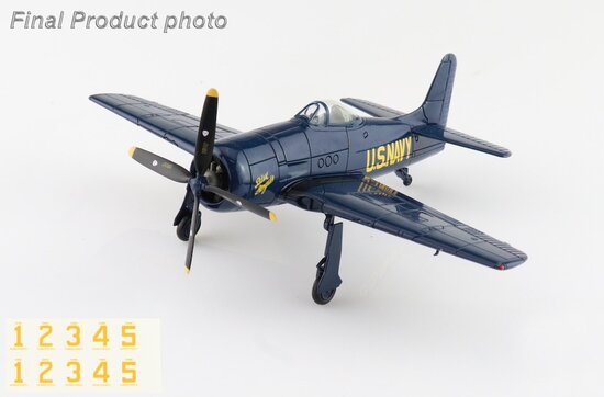 Grumman F8F-1B Bearcat Blue Angels (s nálepkama od 1 po 5)