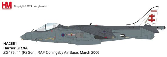 Harrier GR.9A , 41 (R) Sqn., RAF Coningsby Air Base, March 2006