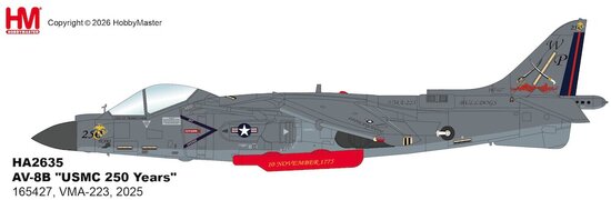 Harrier II AV-8B "USMC 250 Years"