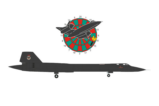 Lockheed SR-71A Blackbird US Air Force, 9th SRW De. 4, RAF F.-Dartboard