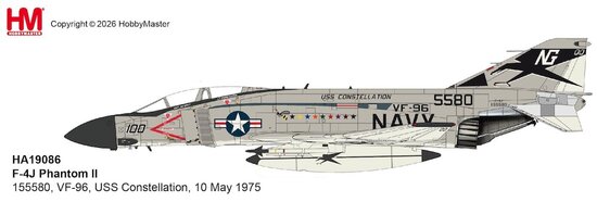 McDonnell Douglas F-4J Phantom US Navy, VF-96, USS Constellation, 10 May 1975