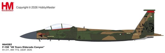 McDonnell Douglas F15E "40 Years Eldorado Canyon", 494 TFS, USAF 2026