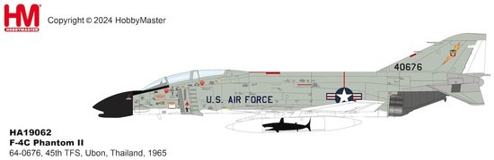 McDonnell Douglas F4C Phantom II USAF, 45th TFS, Ubon, Thailand, 1965