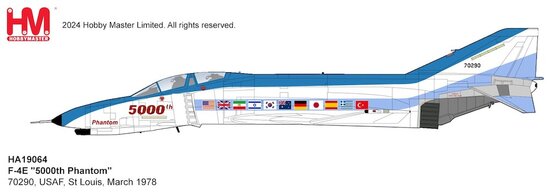 McDonnell Douglas F4E Phantom II USAF, "5000th Phantom" St Louis, March 1978