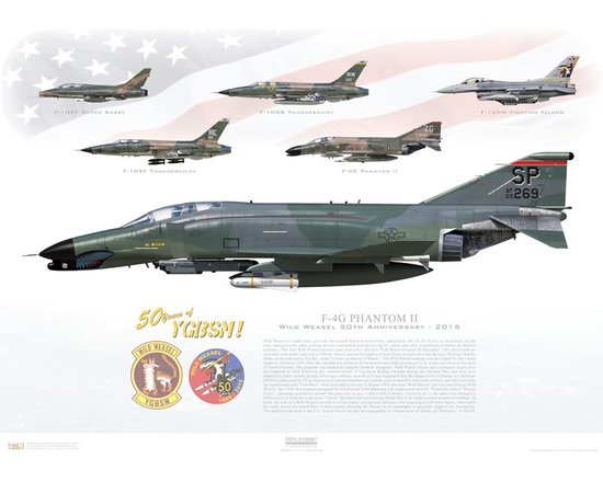 McDonnell Douglas F4G Phantom II - USAF "Wild Weasel" (52nd TFW, Spangdahlem AB, 1985)