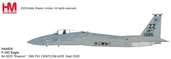 F15C "Eleanor", 18th FW, CENTCOM AOR