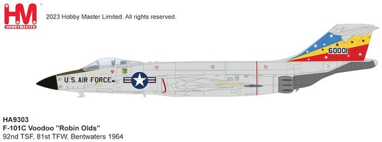 RF101C Voodoo USAF "Robin Olds" 92nd TFS 81st TFW Bentwaters 196