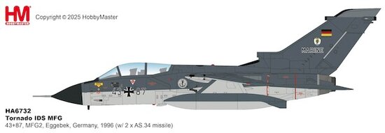 Tornado IDS MFG, MFG2, Eggebek, Germany, 1996 (w/ 2 x AS.34 missile)
