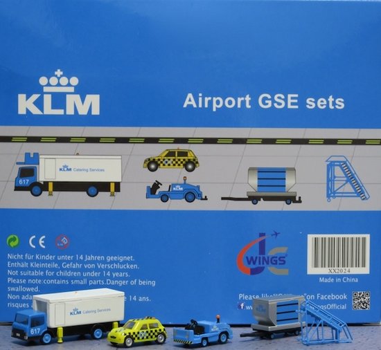 Airport GSE Sets KLM Catering Truck, Taxi, tractor and stairs