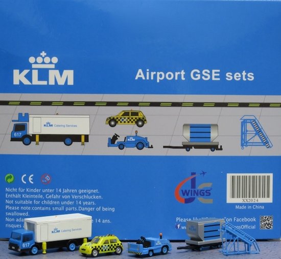 Airport GSE Sets KLM Catering Truck, Taxi, tractor and stairs