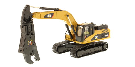 Hydraulické rypadlo Cat 330D L s nůžkami