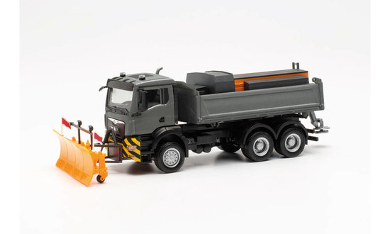 MAN TGS NN WINTER SERVICE VEHICLE, GRAY/YELLOW