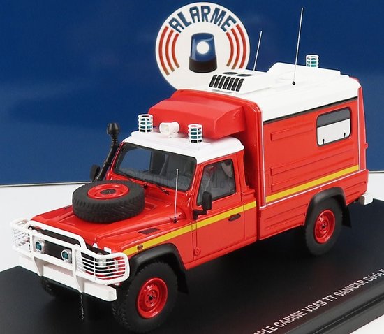 LAND ROVER - DEFENDER 130 VSAB TT SANICAR AMBULANCE SAPEURS POMPIERS 1986