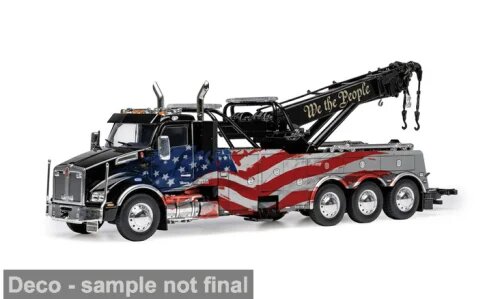 America, Kenworth T880 Wrecker, black