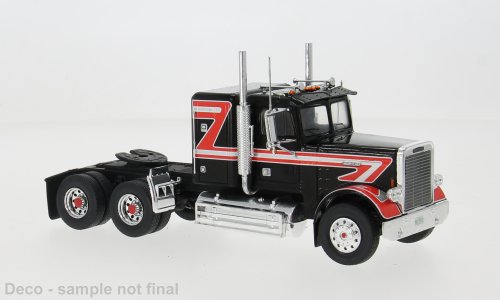 Freightliner FLC 120 64 T, schwarz/rot, 1977