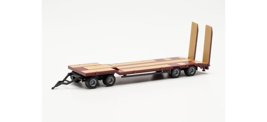 Goldhofer TU 4, Low loader trailer, wine red
