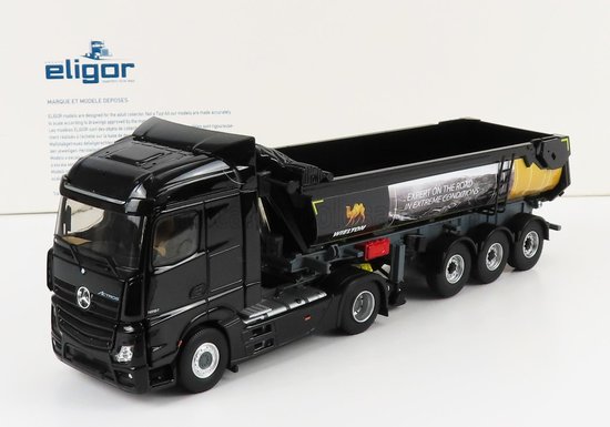 MERCEDES BENZ - ACTROS 5 1851 TRUCK WIELTON TRANSPORTS CASSONE RIBALTABILE 2018 - BLACK