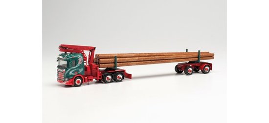 Scania CR 20 ND návěs na přepravu kulatiny "Hammann Transporte" (Bádensko-Württembersko/Grömbach)