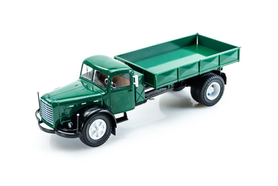 Skoda 706 RS, green / black color, tipper, 1952