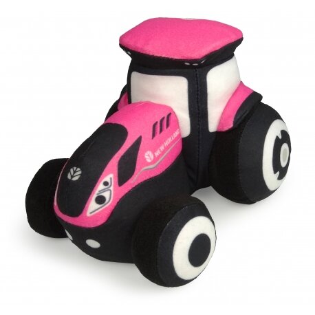 Plush tractor New Holland T7 pink