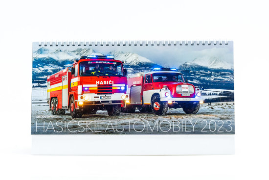 FIRE TRUCKS 2023 desk calendar