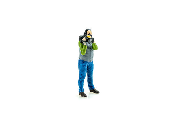 Figure of Cameraman with a camera