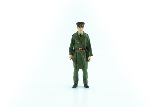 Figure of a public security officer with a satchel