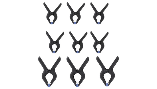 Set of nylon clamps 9pcs