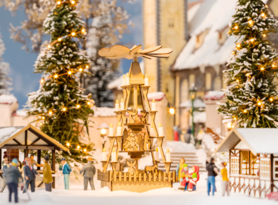 Pyramid of Christmas markets