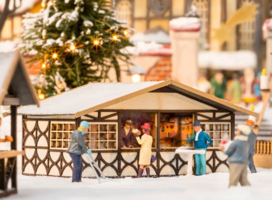 Stand auf dem Weihnachtsmarkt