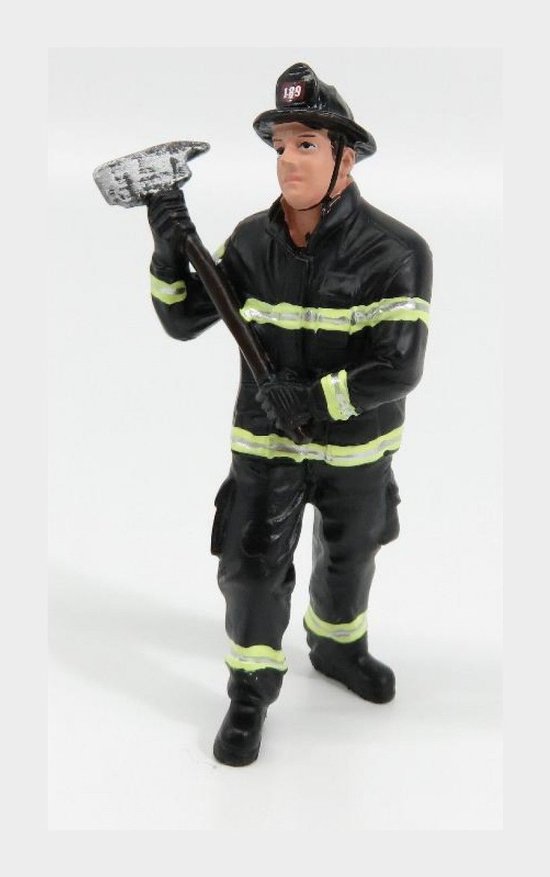 Firefighter Holding Axe