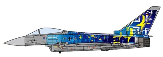 Eurofighter EF2000 Typhoon-Deutsche Luftwaffe 31+18, TaktLwG 73, 60th Anniversary Edition